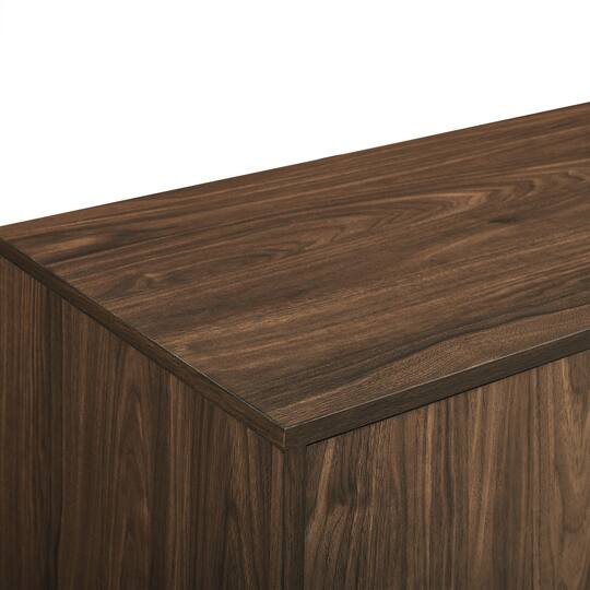 Walker Edison 30" Dark Walnut 1 Door Modern Wood Accent Cabinet